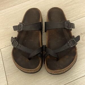 Birkenstock Black Leather Sandals 7M